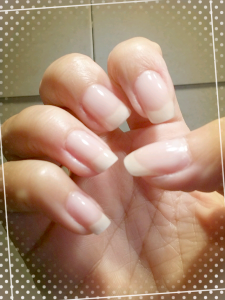 French manicure Essence gel nails at home