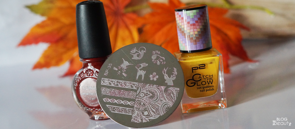 Fall Stample Nail Art 3