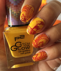 Fall Stample Nail Art 6