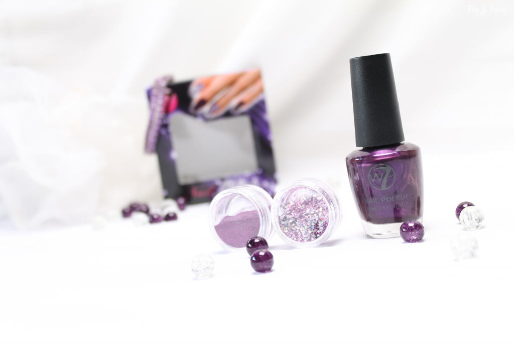 W7 Nail Bling Purple Point 2