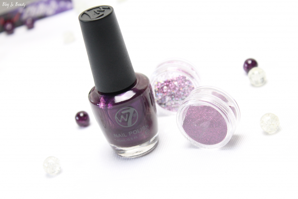 W7 Nail Bling Purple Point 4