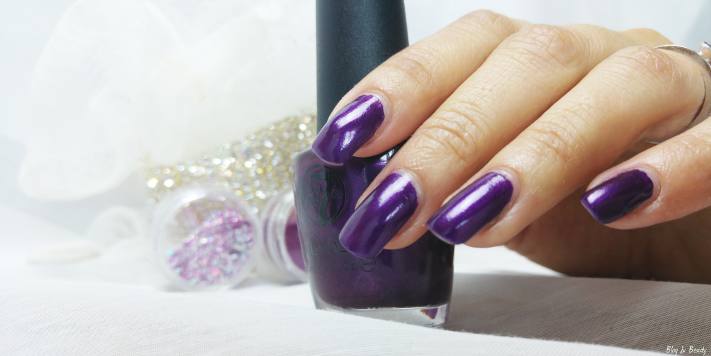 W7 Nail Bling Purple Point Swatches 3