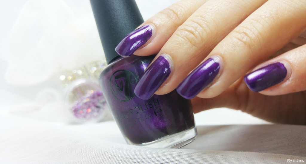 W7 Nail Bling Purple Point Swatches 4
